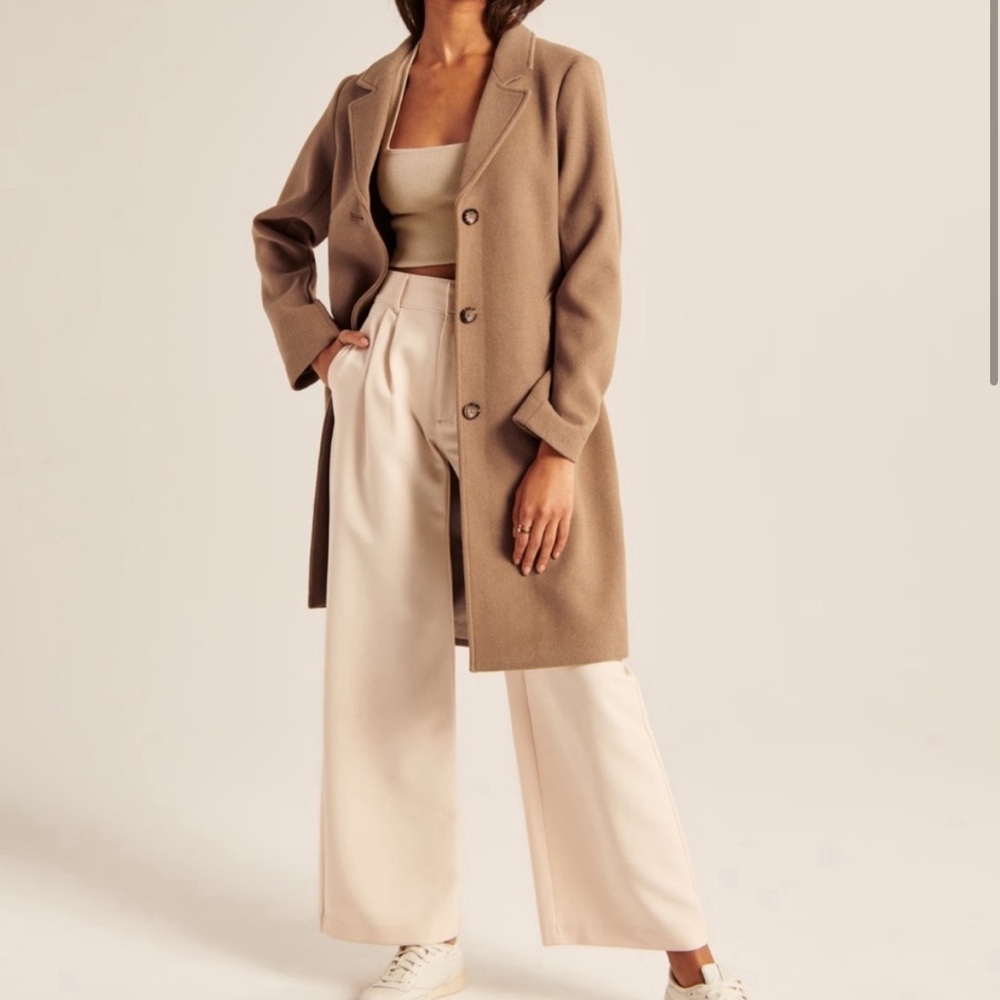 Abercrombie wool dad coat